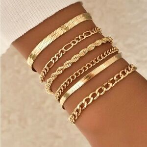 Gold Bracelet Stack (7200)